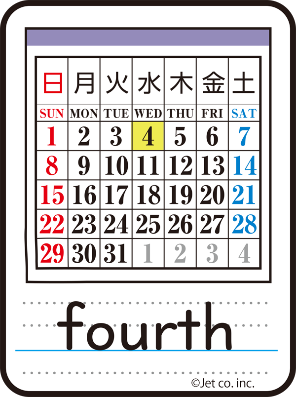 fourth（4日）